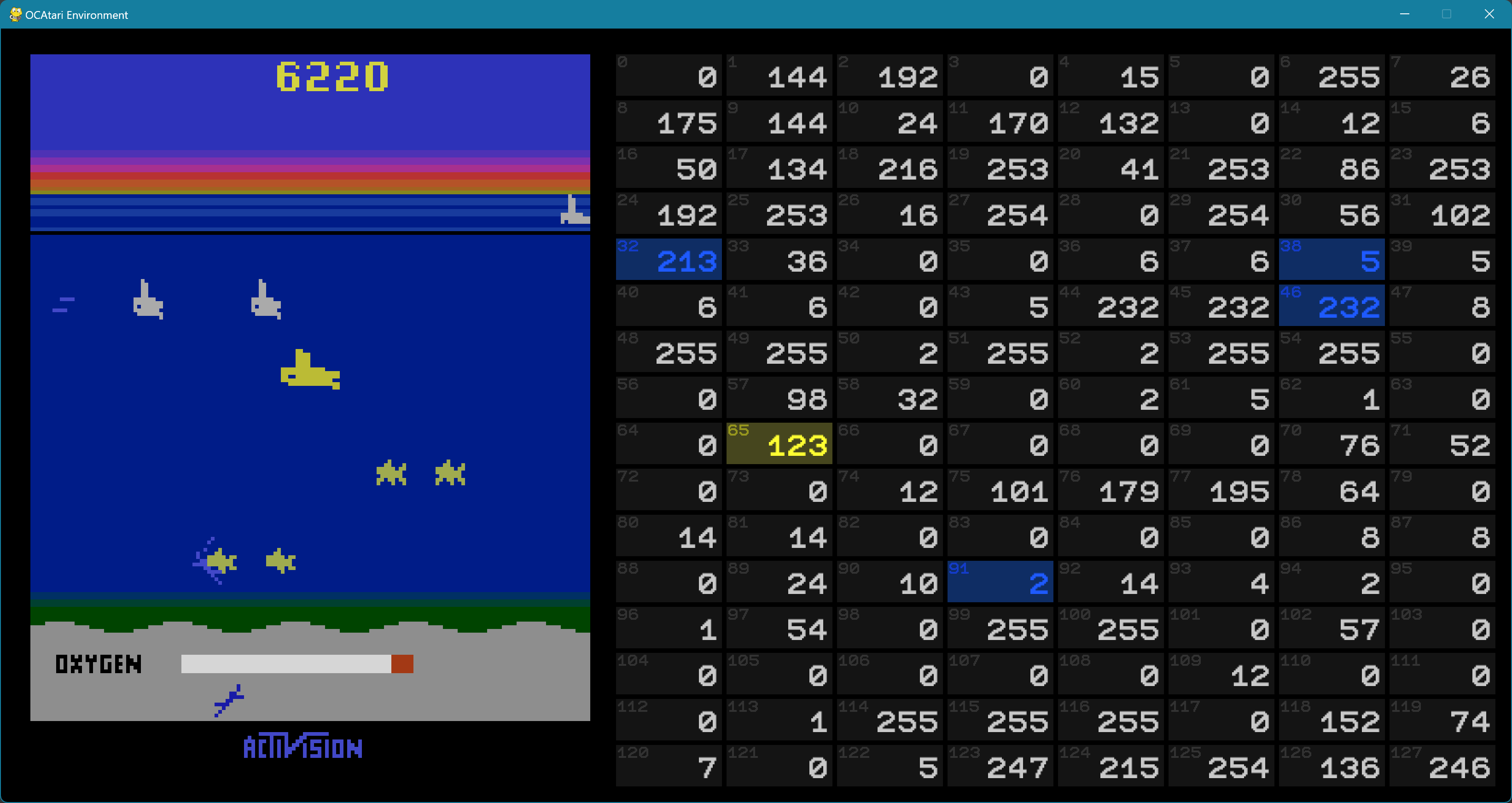 Screenshot of the REM GUI